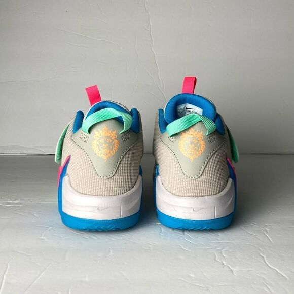 Nike LeBron Witness 7 Little Kids' Basketball Sneakers Size 2.5Y Fog Grey MultiC - Picture 7 of 10